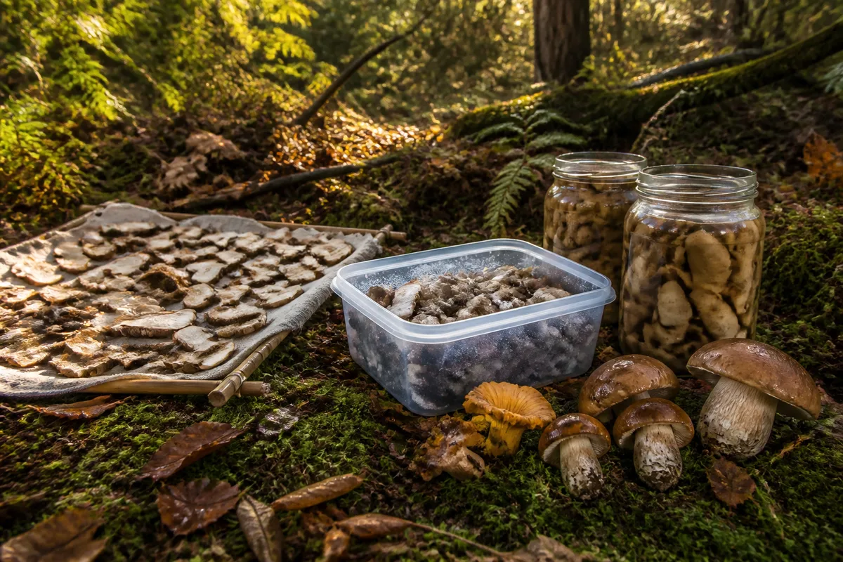Conserver les champignons : séchage, congélation, bocaux