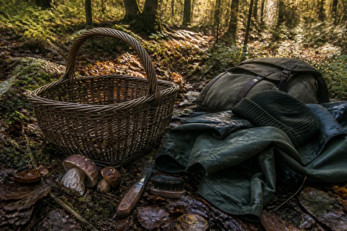 Le matériel du cueilleur de champignons